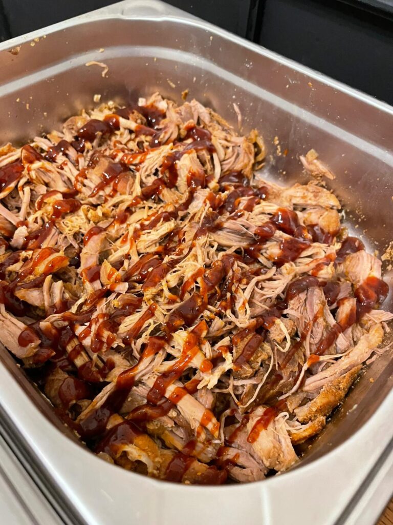 Trhané vepřové maso BBQ